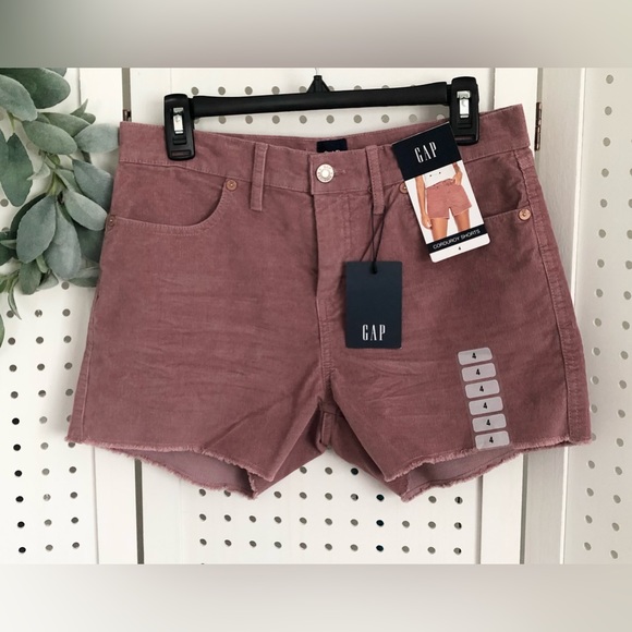 NWT Gap corduroy women’s shorts nostalgia rose size 16 - Picture 2 of 3